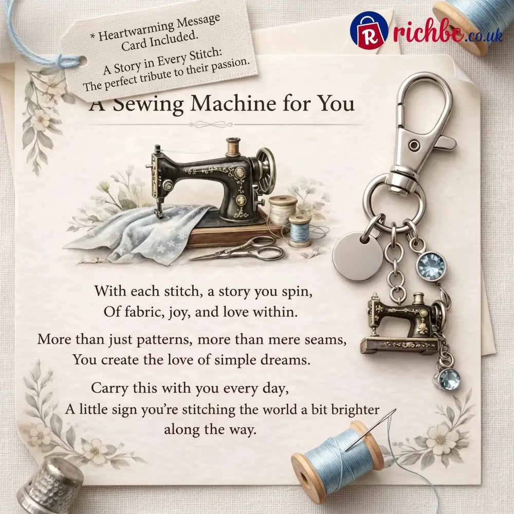 Emotional Support Sewing Machine Keychain - January / Buy 1