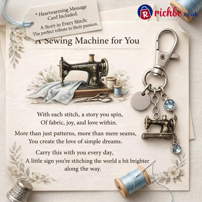 Emotional Support Sewing Machine Keychain - January / Buy 1