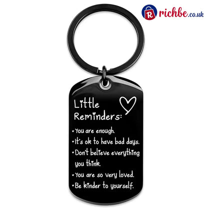 Engraved Inspirational Stainless Steel Keychain💕🔑 - black / BUY 1 - Hot Sale