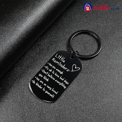 Engraved Inspirational Stainless Steel Keychain💕🔑 - Hot Sale