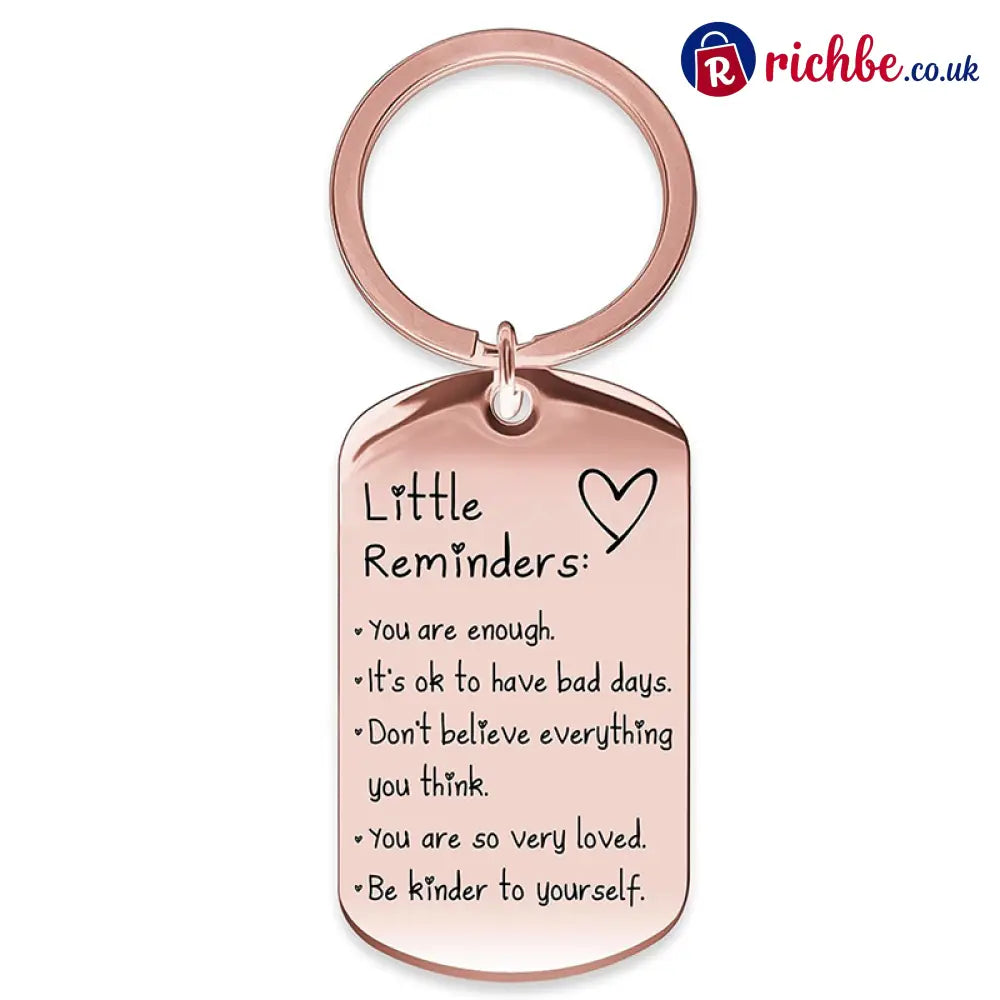 Engraved Inspirational Stainless Steel Keychain💕🔑 - rose Gold / BUY 1 - Hot Sale