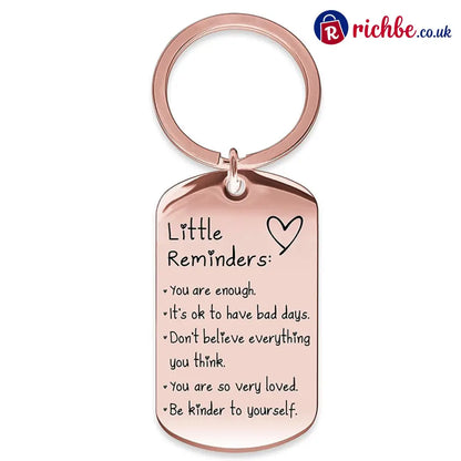 Engraved Inspirational Stainless Steel Keychain💕🔑 - rose Gold / BUY 1 - Hot Sale