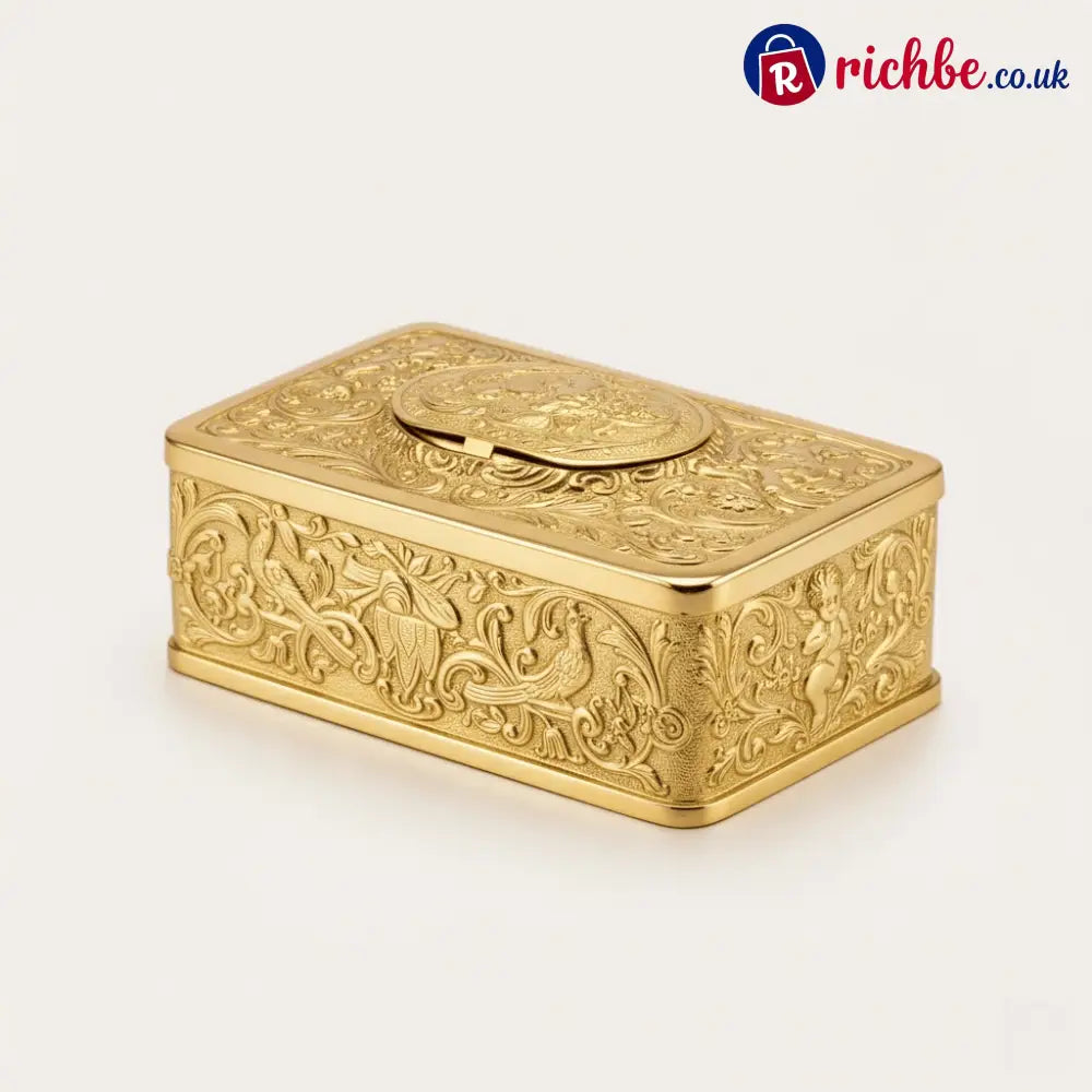 European Three-dimensional Embossed Bird Music Box