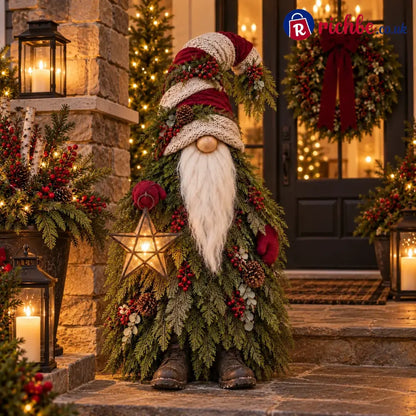 Evergreen Star Gnome™ Lighted Christmas Woodland Decor