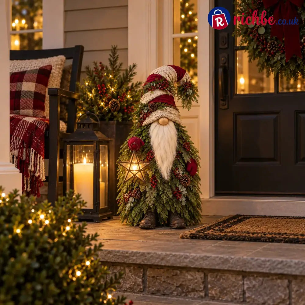 Evergreen Star Gnome™ Lighted Christmas Woodland Decor