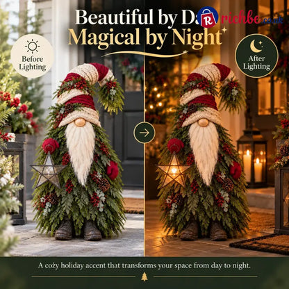 Evergreen Star Gnome™ Lighted Christmas Woodland Decor
