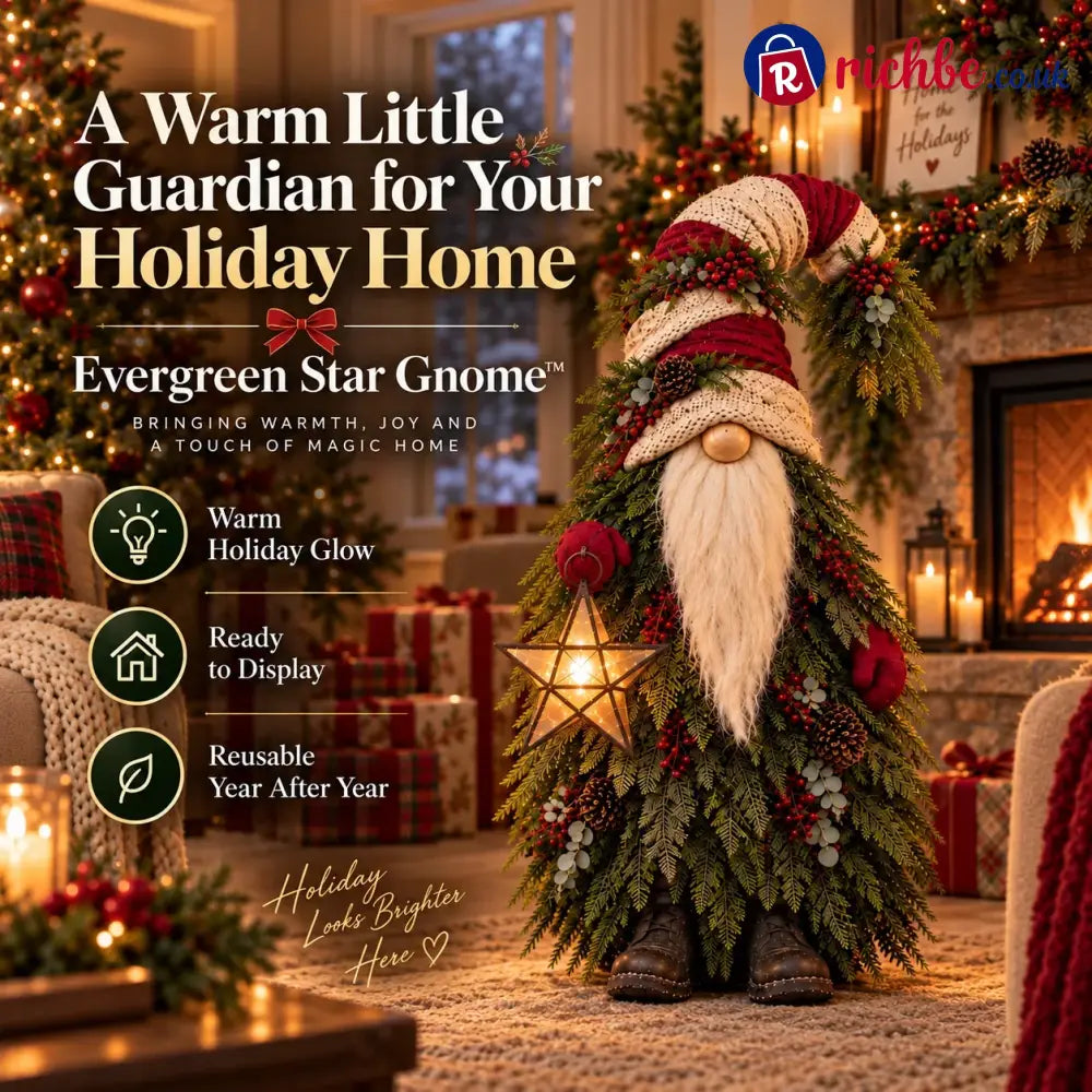 Evergreen Star Gnome™ Lighted Christmas Woodland Decor