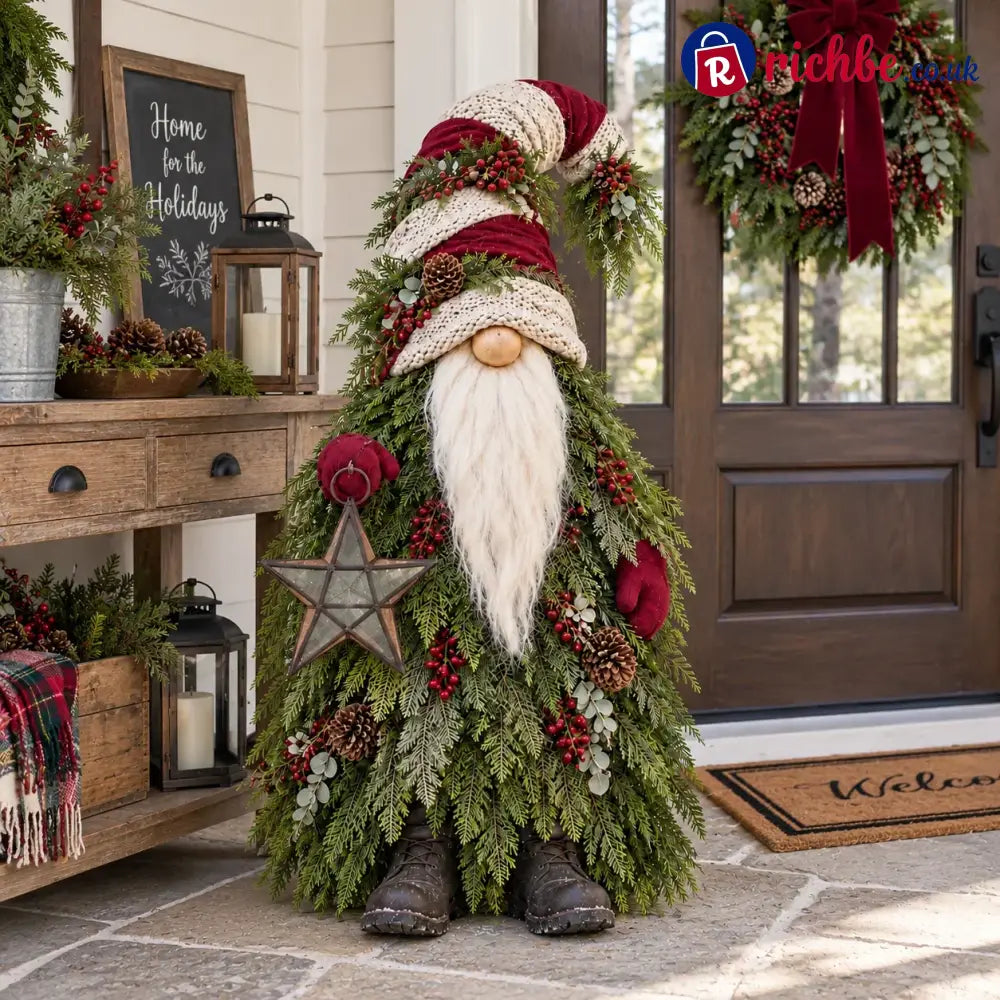 Evergreen Star Gnome™ Lighted Christmas Woodland Decor