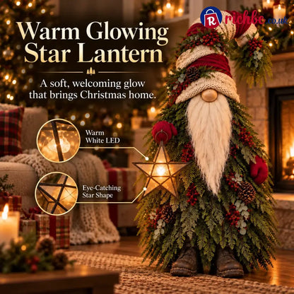 Evergreen Star Gnome™ Lighted Christmas Woodland Decor