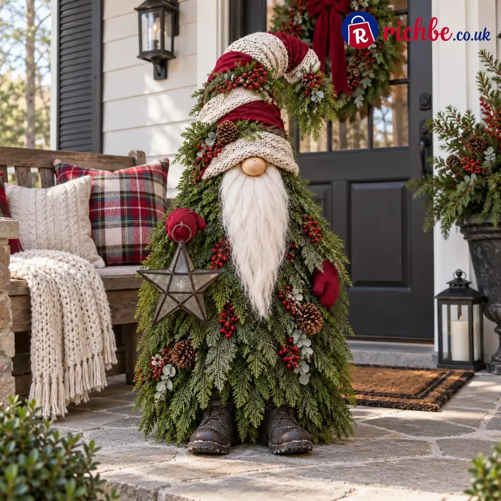 Evergreen Star Gnome™ Lighted Christmas Woodland Decor