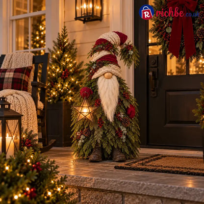 Evergreen Star Gnome™ Lighted Christmas Woodland Decor