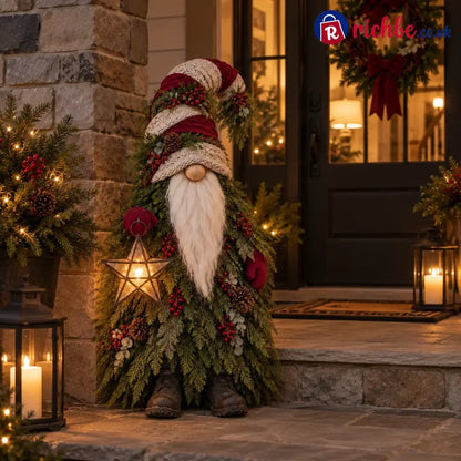 Evergreen Star Gnome™ Lighted Christmas Woodland Decor
