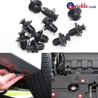 Expansion Screw Clips Set for Automobiles Mudguard Leaf Plates Door Panel Clips(100 PCS)