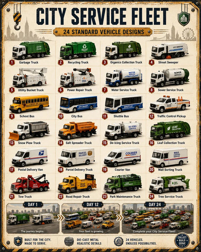 🚚 🎁Build the Fleet Collection 24-Day Vehicle Advent Calendar Series | ✨A New Adventure Every Morning