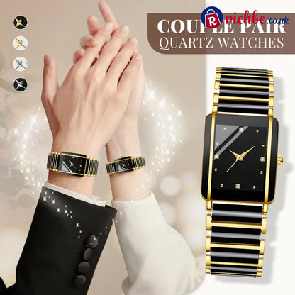 ⌚ Elegant Ceramic Band Watch, 3ATM Water Resistant Quartz Gift Box Included - Other