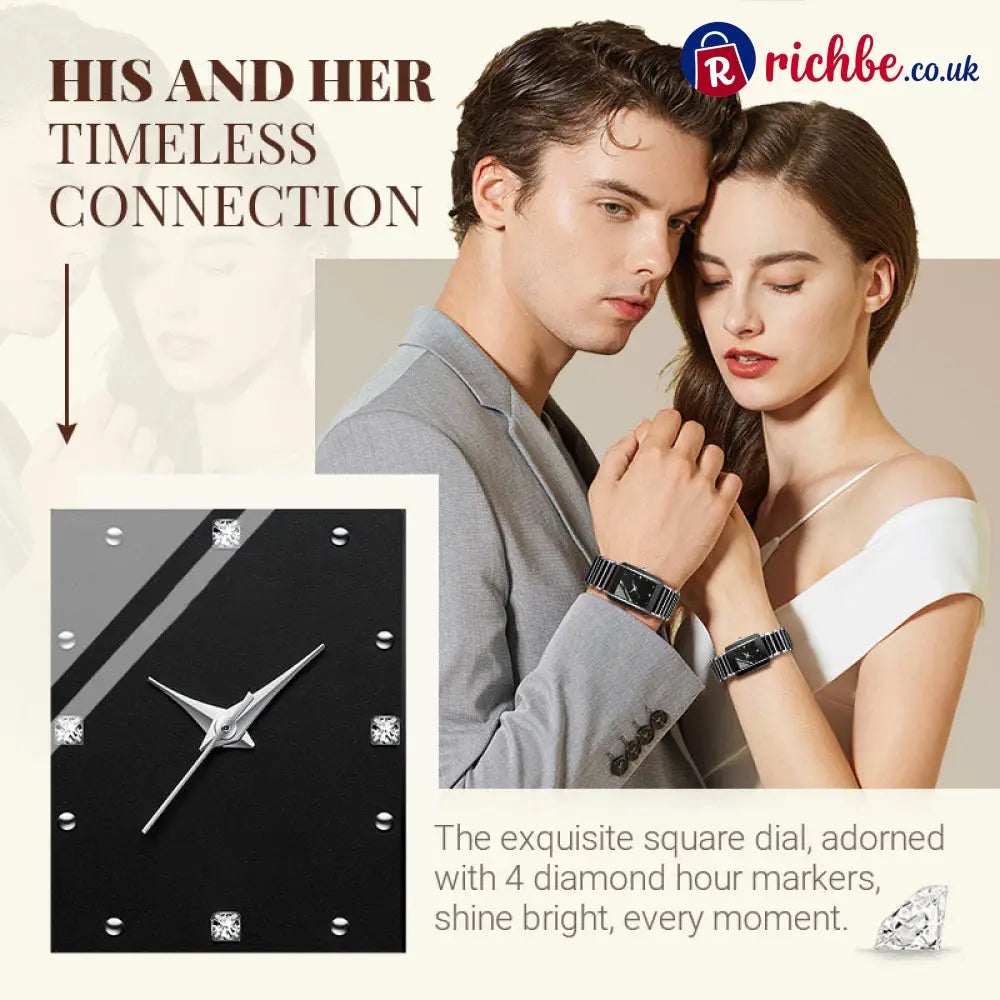 ⌚ Elegant Ceramic Band Watch, 3ATM Water Resistant Quartz Gift Box Included - Other