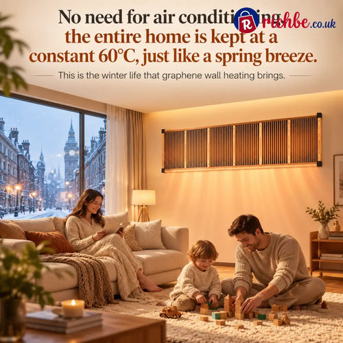 🔥Fast-heating 3-second wall heater with graphene honeycomb structure and infrared ceramic – quiet and energy-efficient