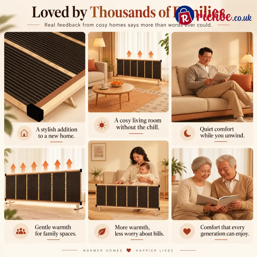 🔥Fast-heating 3-second wall heater with graphene honeycomb structure and infrared ceramic – quiet and energy-efficient