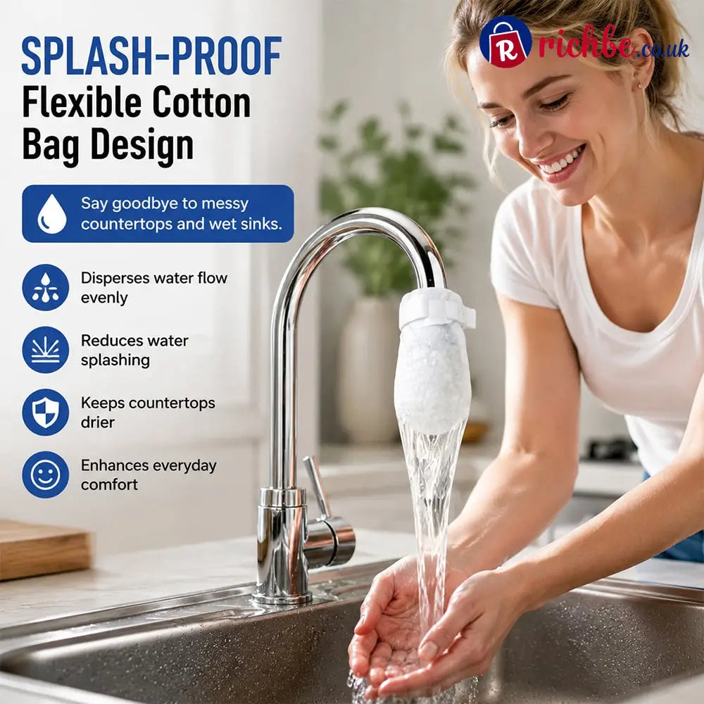 Faucet Filter Cotton Bags - Universal 100 PCS Splash-Proof Faucet Filter 🌟Set