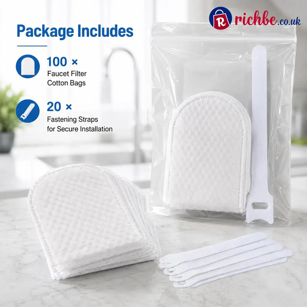 Faucet Filter Cotton Bags - Universal 100 PCS Splash-Proof Faucet Filter 🌟Set