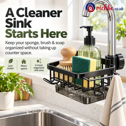 ✨ Faucet Sink Organizer Rack – Keep Your Kitchen Sink Clean & Clutter-Free