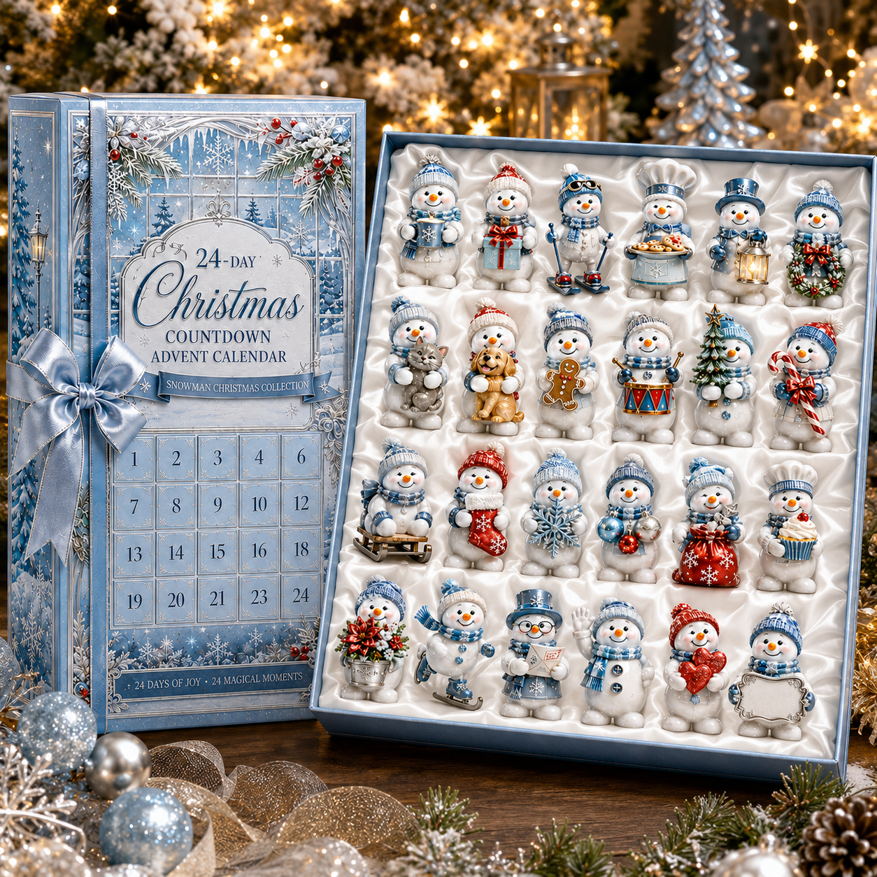 ✨24-Day Christmas Countdown Advent Calendar – Snowman Christmas Series☃️