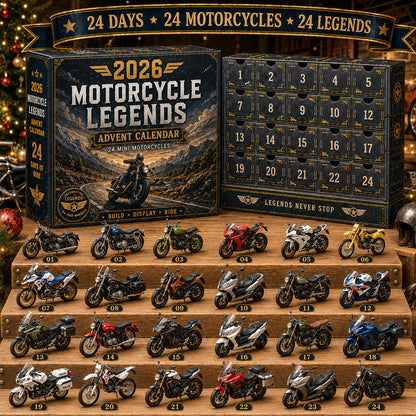 2026 Motorcycle Legends Advent Calendar – 24 Days, 24 Mini Motorcycles, 24 Legendary Rides
