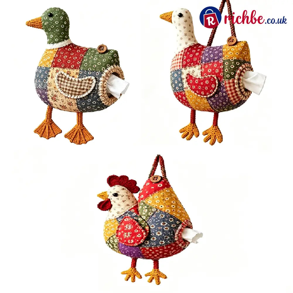 👪Feel the great sense of achievement from DIY- Animal Tissue Holder Sewing Kit🐂🐓🦆 - Gifts & Crafts