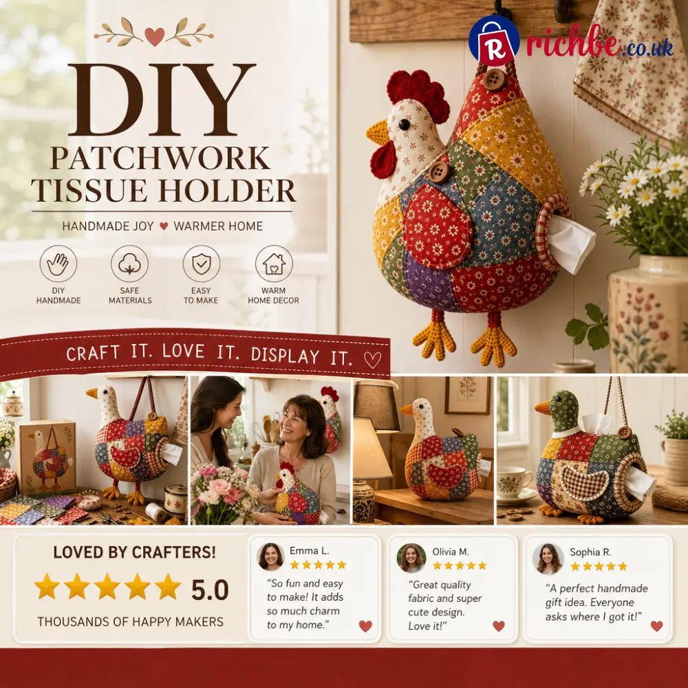 👪Feel the great sense of achievement from DIY- Animal Tissue Holder Sewing Kit🐂🐓🦆 - Gifts & Crafts