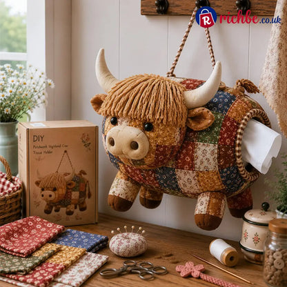 👪Feel the great sense of achievement from DIY- Animal Tissue Holder Sewing Kit🐂🐓🦆 - Highland Cow Design - Gifts & Crafts