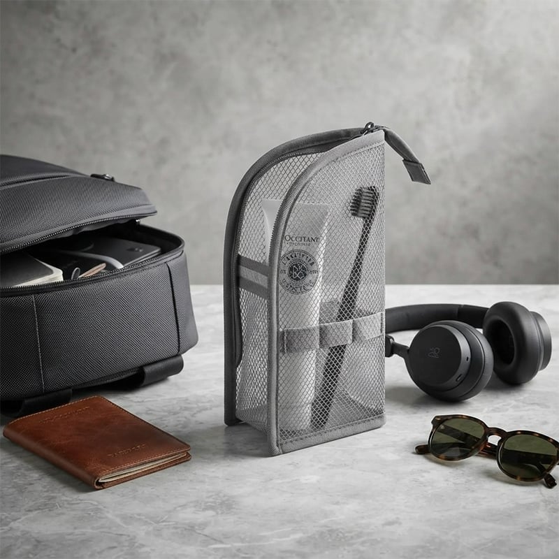 Self-Standing Toiletry & Cosmetic Storage Bag