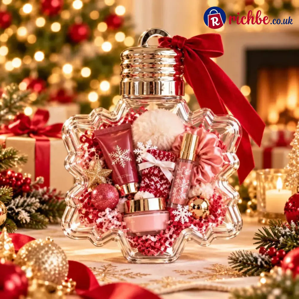 🔔Fill-Your-Own Christmas Bell Gift Box -- Clear DIY Surprise Container for Small Gifts & Stocking Stuffers