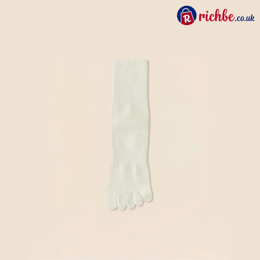 Five‐Toe Cotton Socks, Odor‐Control & Breathable - Male / Apricot
