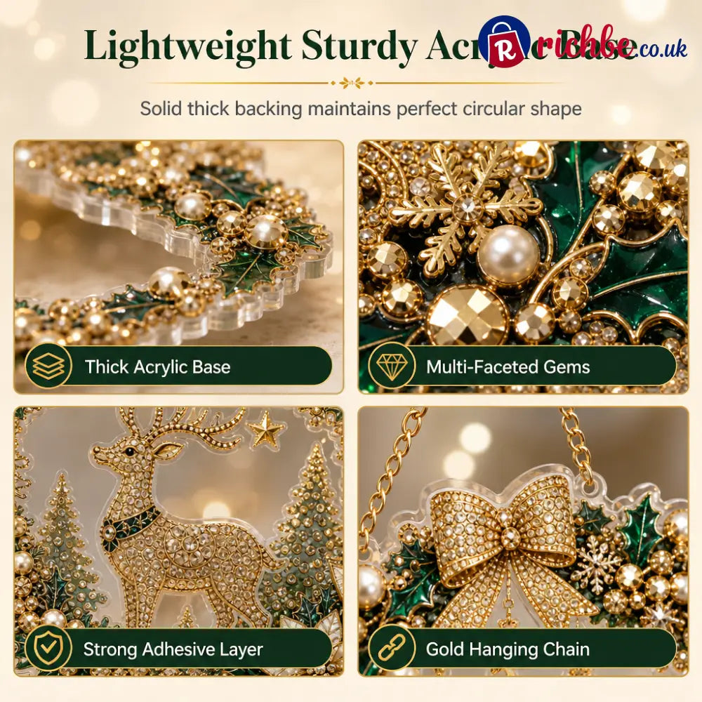🎄 FLASH SALE – 49% OFF ✨ DIY Christmas Diamond Art Set – Creative Christmas Decoration for a Festive Home 🎁 - 家居用品