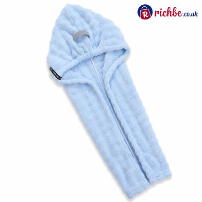 🔥💥FLASH SALE: 49% OFF!Quick-Dry Soft Thickened Hair Towel Wrap - Blue - Hot Sale