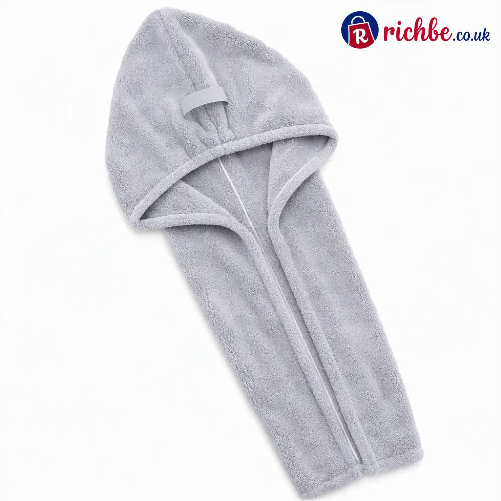🔥💥FLASH SALE: 49% OFF!Quick-Dry Soft Thickened Hair Towel Wrap - Gray - Hot Sale
