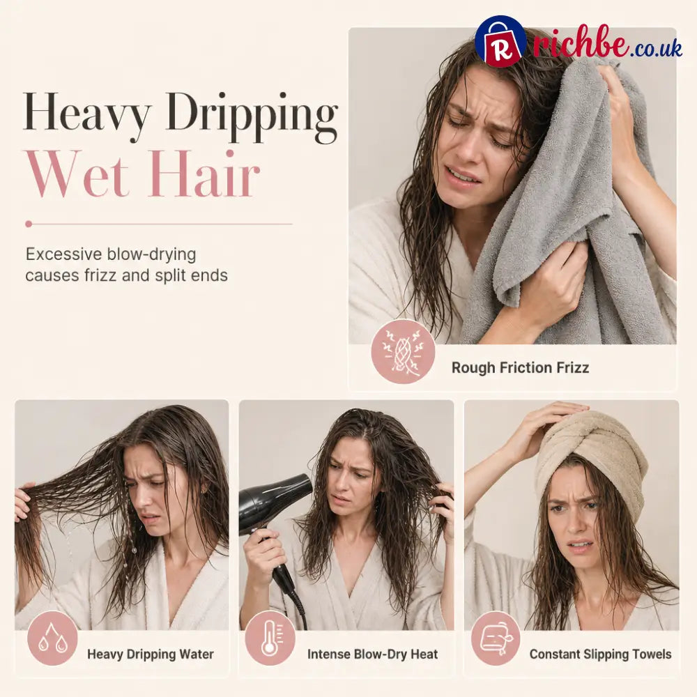 🔥💥FLASH SALE: 49% OFF!Quick-Dry Soft Thickened Hair Towel Wrap - Hot Sale