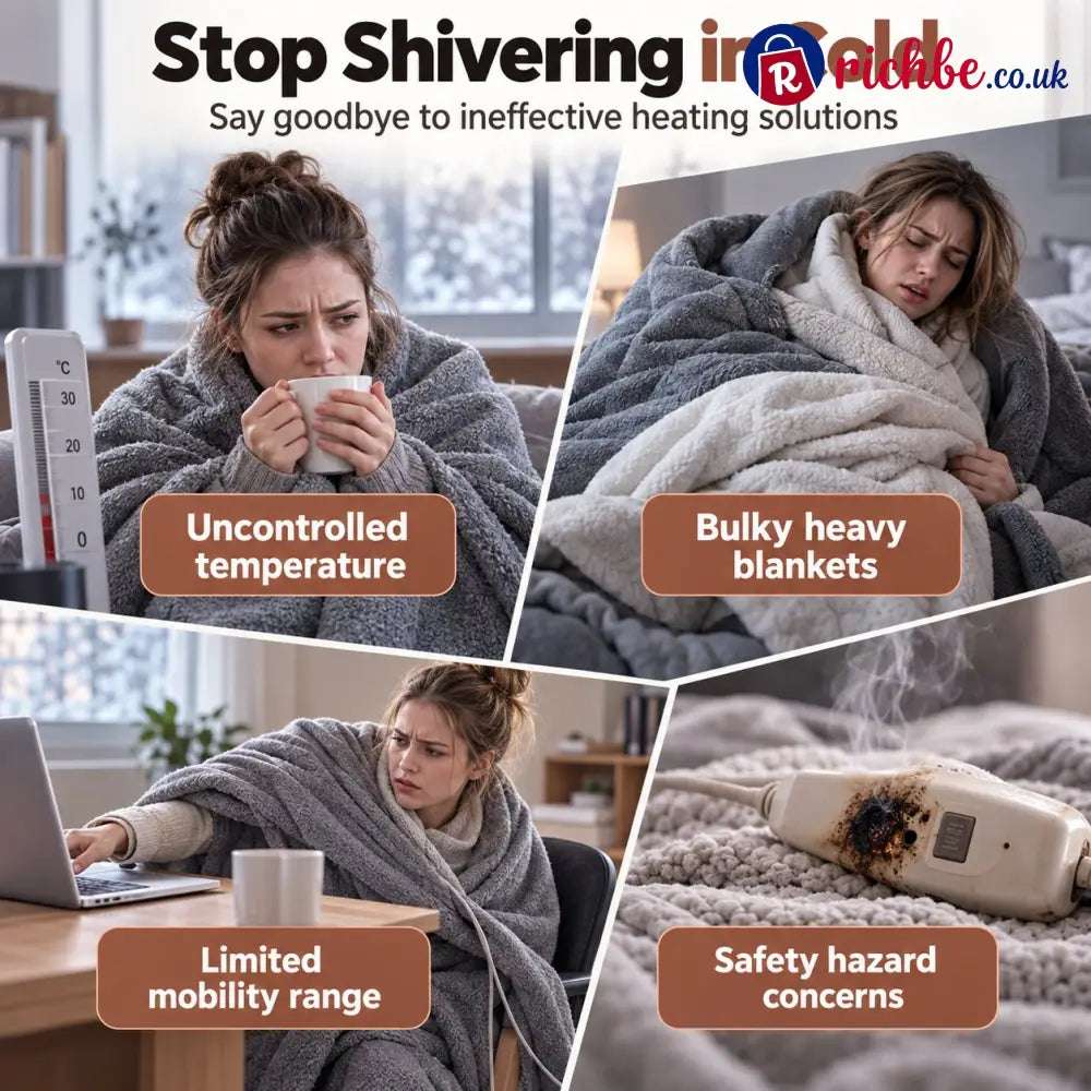 🔥💥FLASH SALE: 49% OFF!USB Rechargeable Heated Shawl Blanket with 3-Level Temperature Control - All New Arrivals