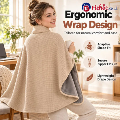 🔥💥FLASH SALE: 49% OFF!USB Rechargeable Heated Shawl Blanket with 3-Level Temperature Control - All New Arrivals