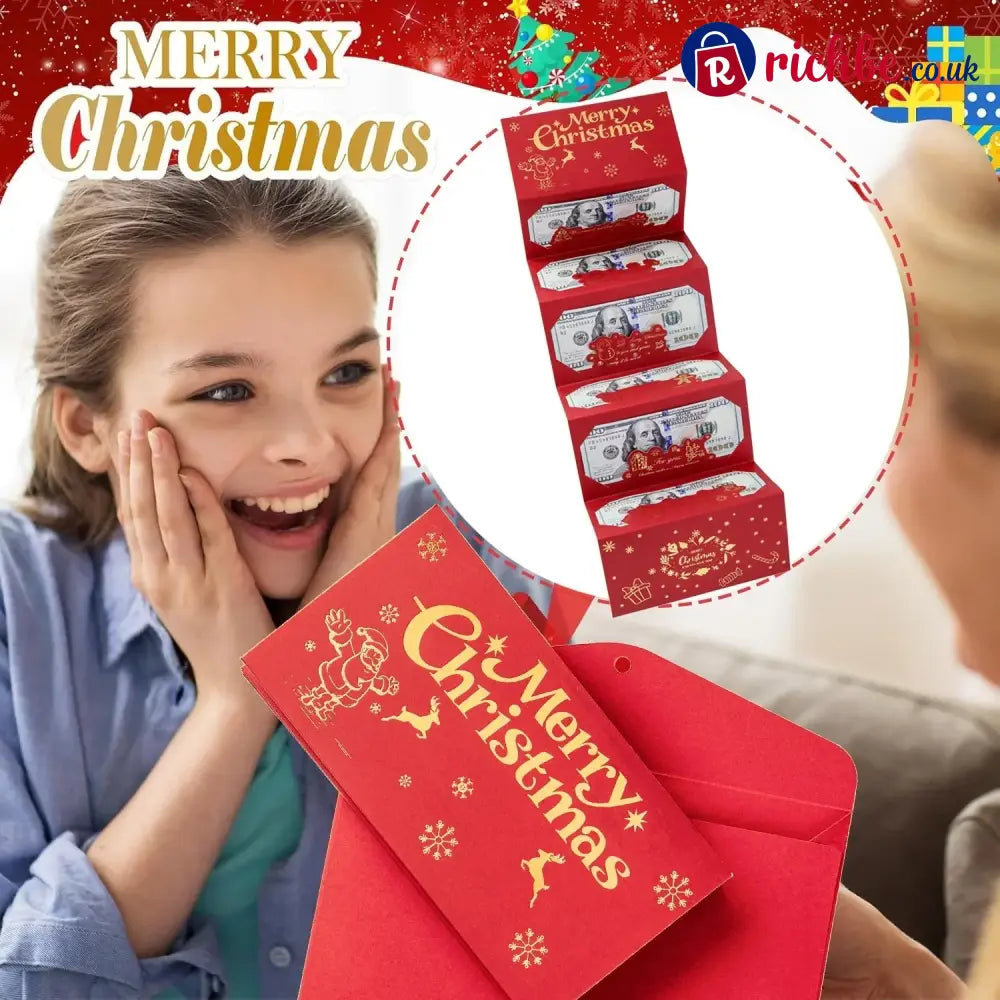 🏆Flash Sale⚡ 50K+ SOLD! Almost Gone-🎅💸Christmas Cash Gift Envelope– A creative way to give cash this Christmas!