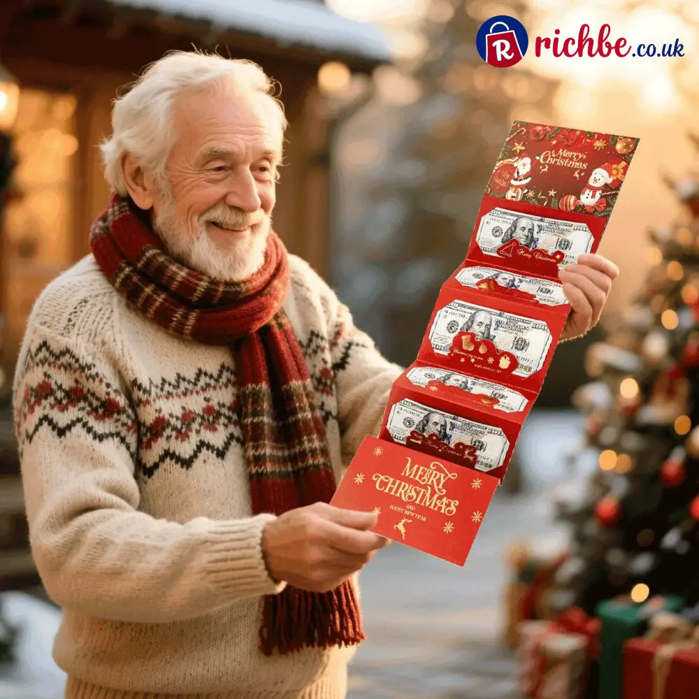 🏆Flash Sale⚡ 50K+ SOLD! Almost Gone-🎅💸Christmas Cash Gift Envelope– A creative way to give cash this Christmas!