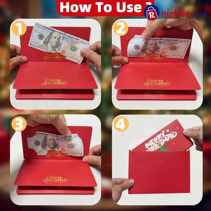 🏆Flash Sale⚡ 50K+ SOLD! Almost Gone-🎅💸Christmas Cash Gift Envelope– A creative way to give cash this Christmas!