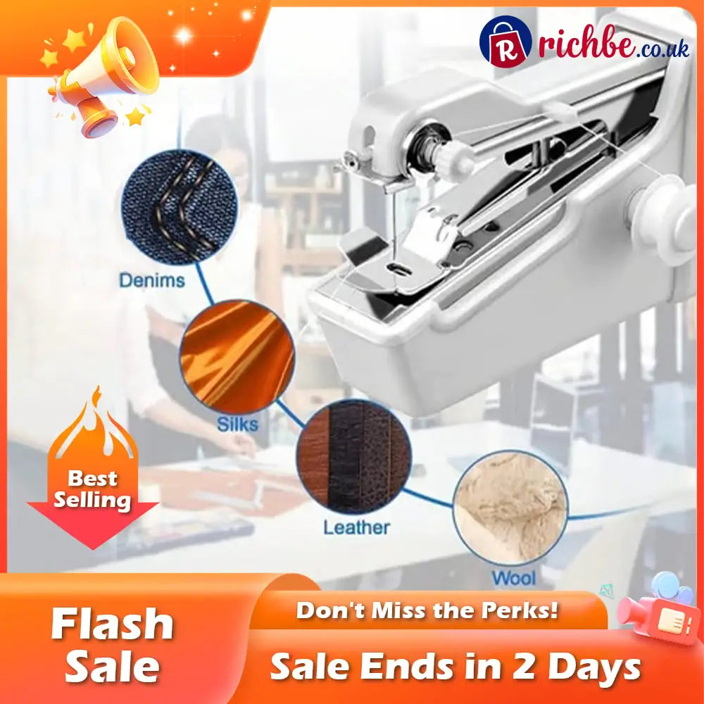 🏆Flash Sale⚡ 50K+ SOLD! Almost Gone-💥🔥 Portable Handheld Sewing Machine
