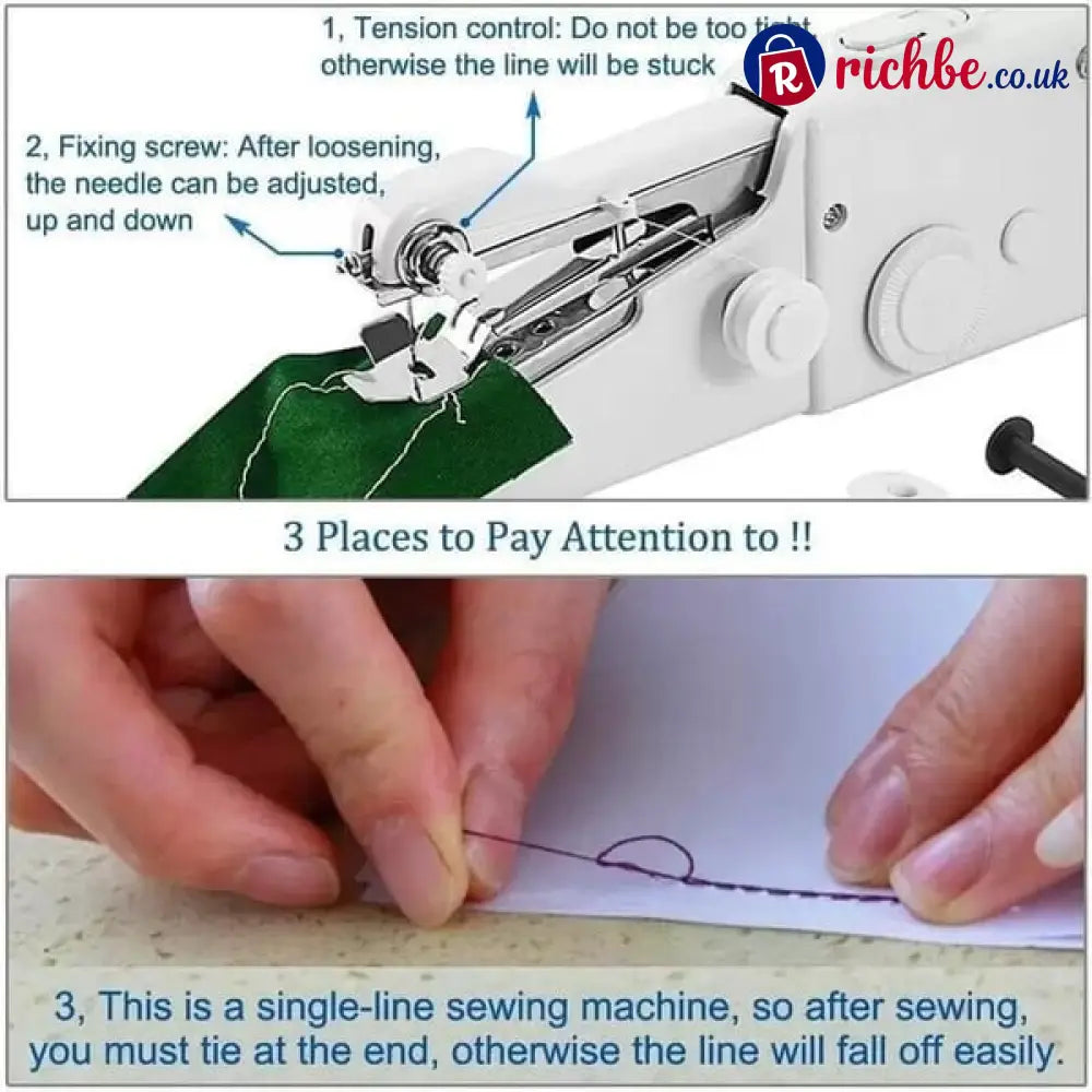 🏆Flash Sale⚡ 50K+ SOLD! Almost Gone-💥🔥 Portable Handheld Sewing Machine
