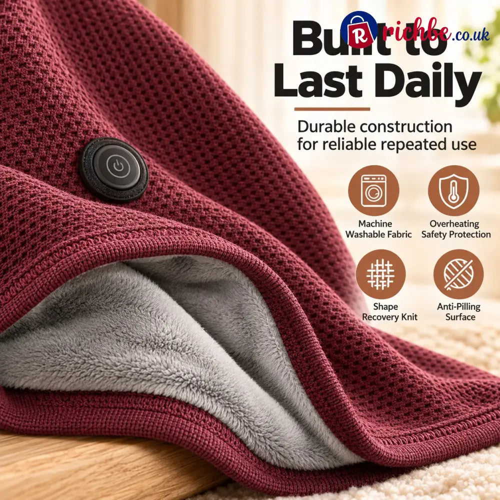 🔥💥FLASH SALE: 49% OFF!USB Rechargeable Heated Shawl Blanket with 3-Level Temperature Control - All New Arrivals