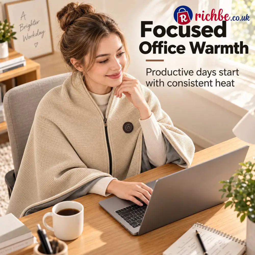 🔥💥FLASH SALE: 49% OFF!USB Rechargeable Heated Shawl Blanket with 3-Level Temperature Control - All New Arrivals