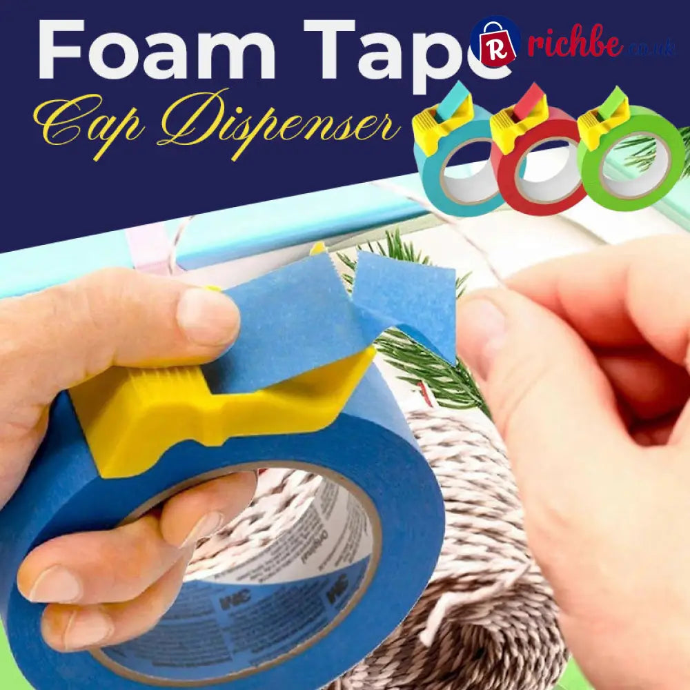 🛠️ Foam Tape Cap Disienser for Painters Crafters and Masking Tape Cutting - Tools & Gadgets