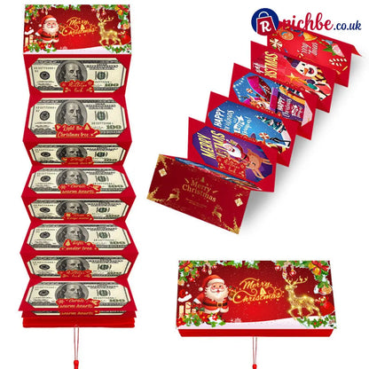 🎄Fold-Out Christmas Money Gift Card – Make Cash Feel Like a Real Present - Red / Buy 1 Get 1 Free (2pcs) - Toys Kids &