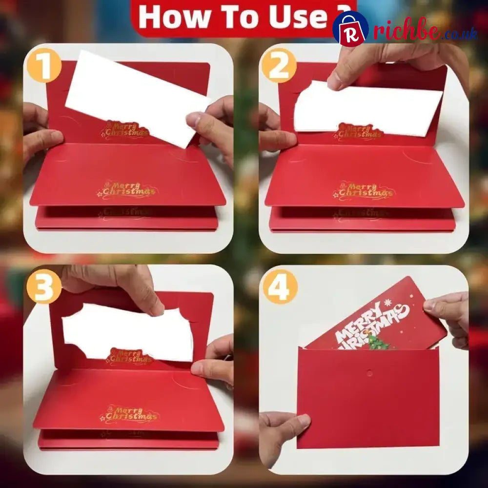 🎄Fold-Out Christmas Money Gift Card – Make Cash Feel Like a Real Present - Toys Kids & Gifts