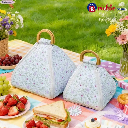 🌿 Foldable Waterproof Picnic Blanket with Carry Handle – Thick Padded Outdoor Mat for Beach Camping & Travel